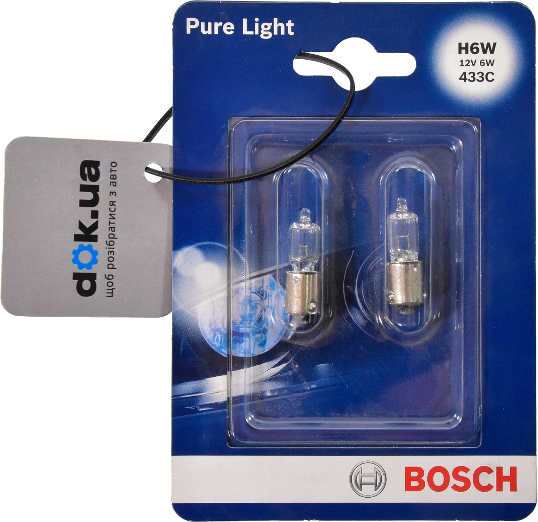 

Автолампа Bosch 1987301035 Pure Light H6W BAX9s 6 W