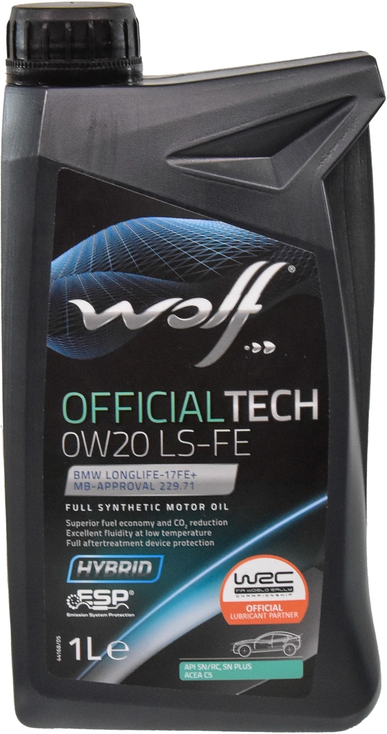 

Моторное масло Wolf Officialtech LS-FE 0W-20 синтетическое 8339271