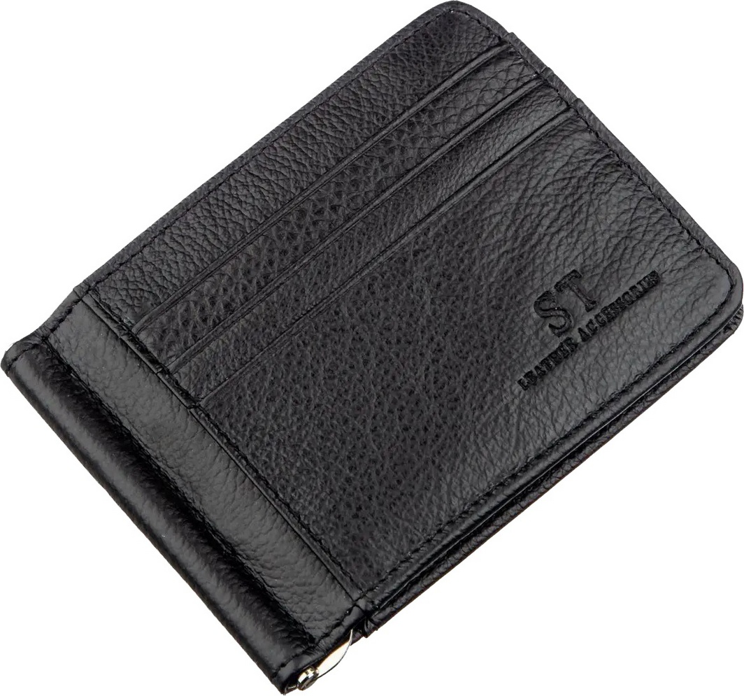 

Зажим для купюр ST Leather 18940 без логотипа авто черный