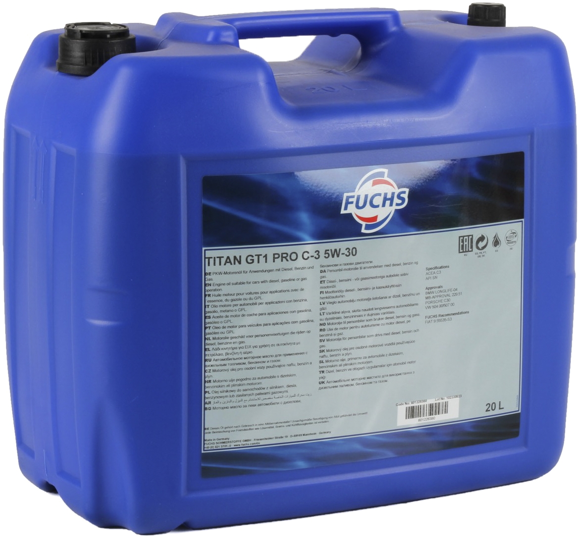 

Моторное масло Fuchs Titan Gt1 Pro C3 5W-30 синтетическое 601226380