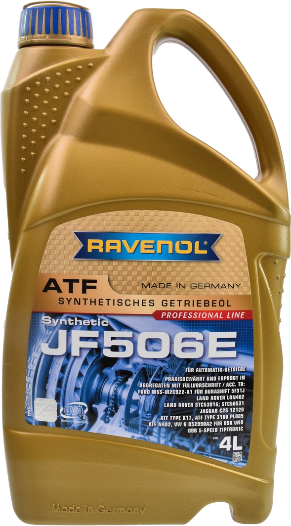 

Трансмиссионное масло Ravenol ATF JF506E синтетическое 1211119004