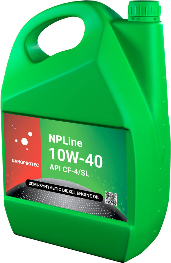 

Моторное масло Nanoprotec NPLine CF-4/SL Diesel 10W-40 полусинтетическое NL2202604