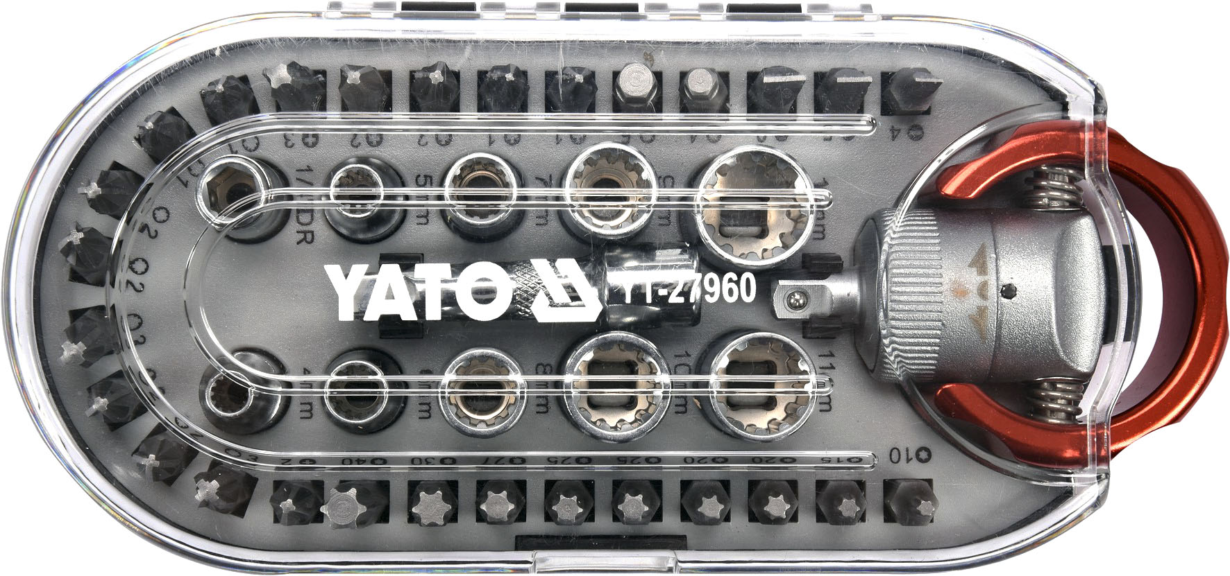 

Набор бит и торцевых головок с трещоткой Yato YT-27960 38 шт.