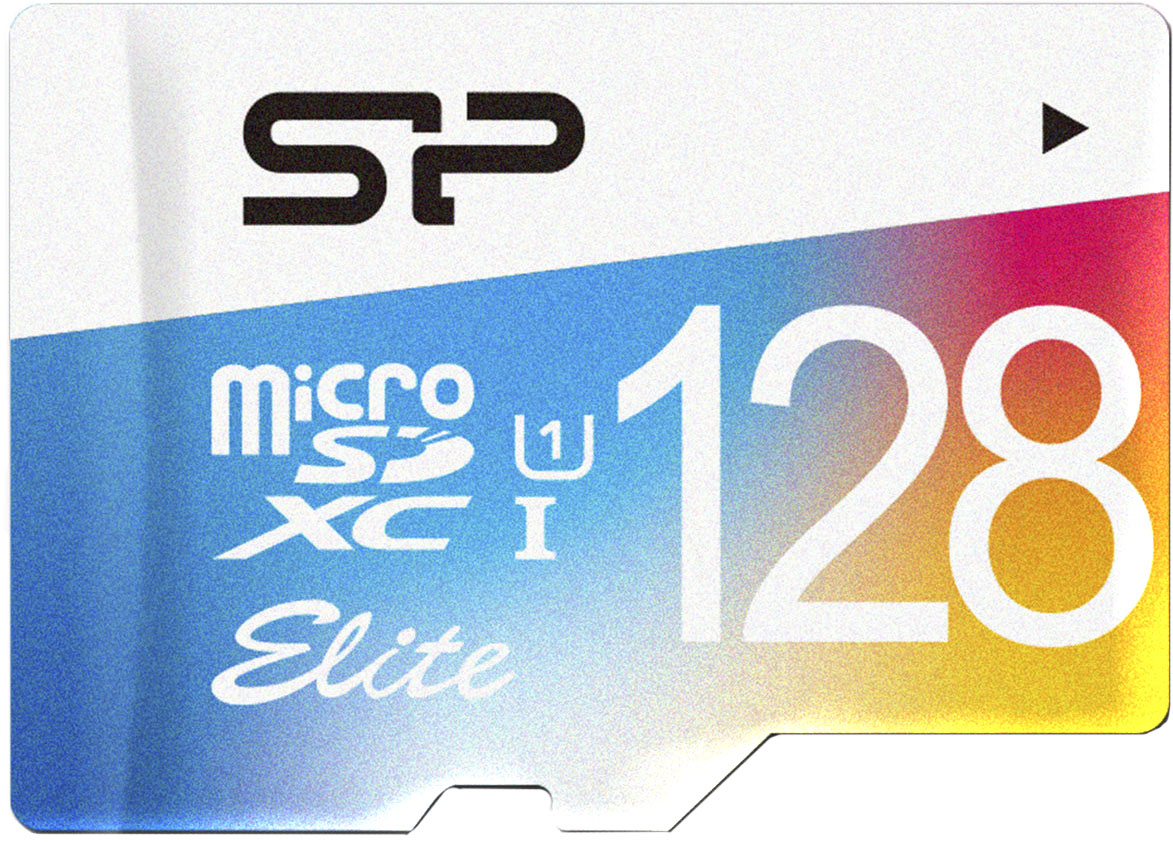 

Карта памяти Silicon Power Elite Color microSDXC 128 ГБ с SD-адаптером SP128GBSTXBU1V20SP