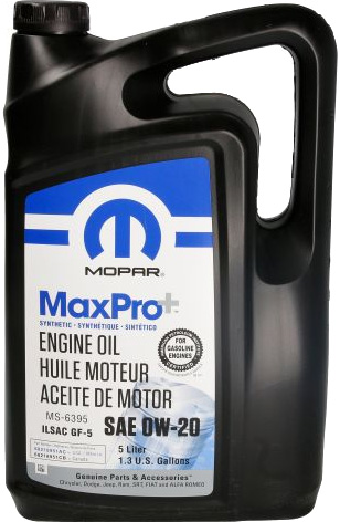 

Моторное масло Mopar MaxPro Plus 0W-20 синтетическое 68218951AB