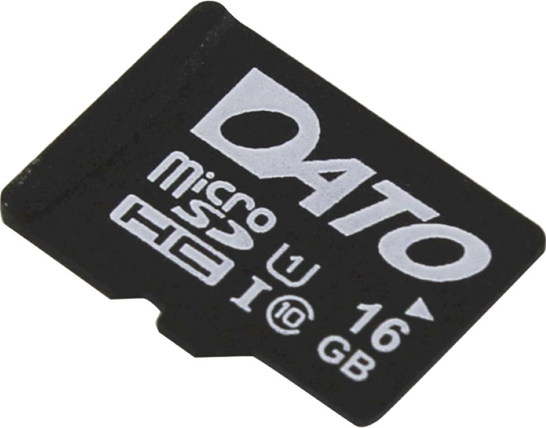 

Карта памяти Dato (с SD-адаптером) microSDHC 16 ГБ DTCL1016GB-RA