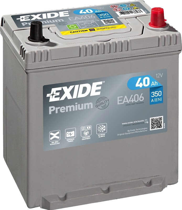 

Аккумулятор Exide 6 CT-40-R Premium EA406
