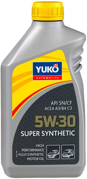 

Моторное масло Yuko Super Synthetic C3 5W-30 синтетическое 482007024565