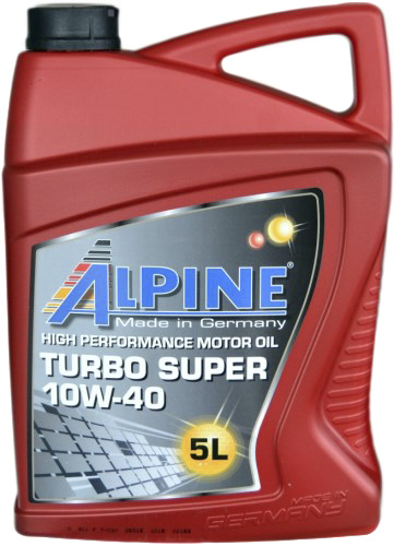 

Моторное масло Alpine Turbo Super 10W-40 полусинтетическое 100342