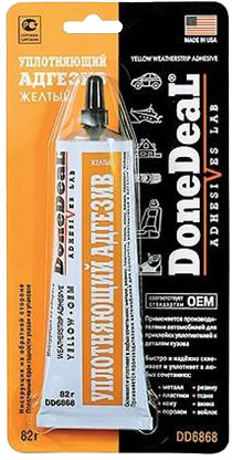 

Герметик DoneDeal Adhesive Sealant желтый DD6868