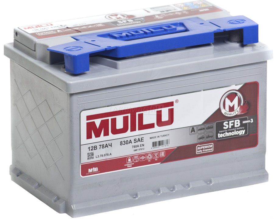 

Аккумулятор Mutlu 6 CT-78-R LB378078A