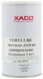 

Смазка Xado Verylube литиевая с формулой ЕР XB30650