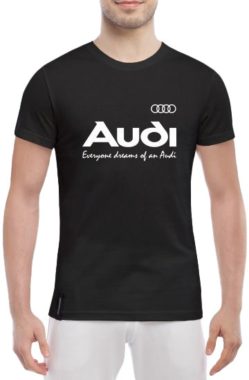 

Футболка мужская Globuspioner классическая Audi Slogans черный спереди 722251722