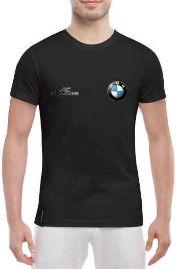 

Футболка мужская Globuspioner классическая BMW Schnitzer черный спереди 6641317257