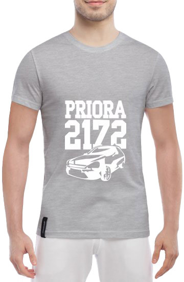 

Футболка мужская Globuspioner классическая Priora 2172 серый спереди 5101017287