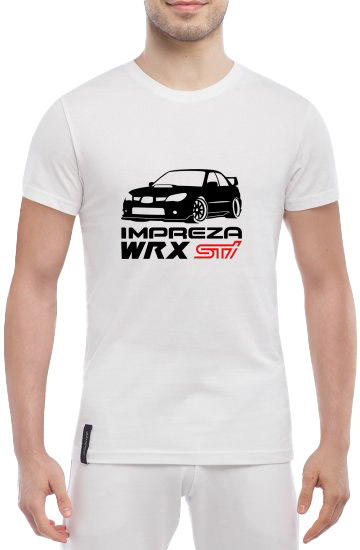 

Футболка мужская Globuspioner классическая Impreza WRX белый спереди 349561714