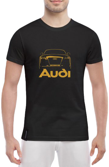 

Футболка мужская Globuspioner классическая Audi Gold черный спереди 1525917257