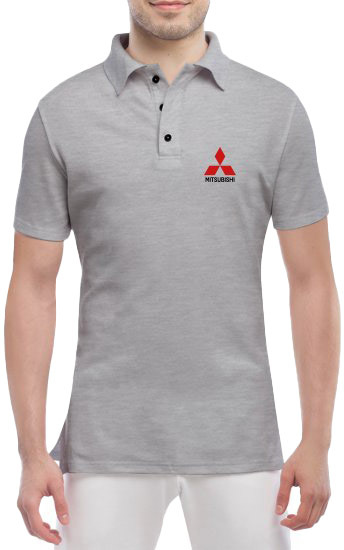 

Футболка мужская Globuspioner поло Mitsubishi Mini Logo серый спереди 6671453287