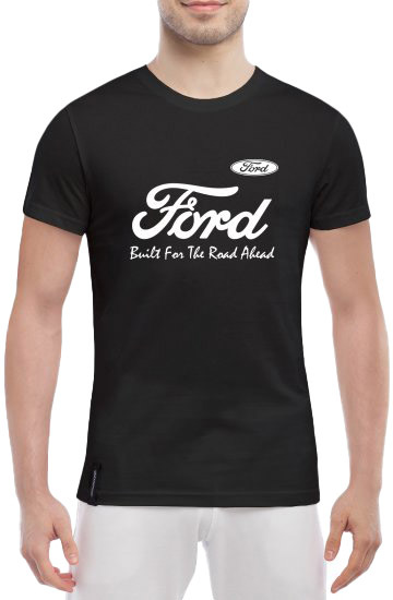 

Футболка мужская Globuspioner классическая Ford Slogan черный спереди 731261721