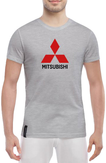 

Футболка мужская Globuspioner классическая Mitsubishi Big Logo серый спереди 6671817282