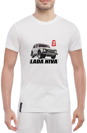 

Футболка мужская Globuspioner классическая Niva 2131 White белый спереди 2389617157