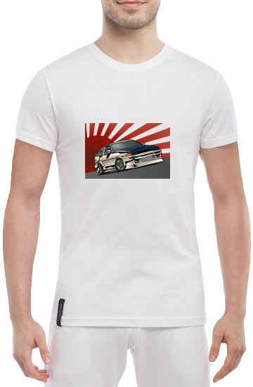 

Футболка мужская Globuspioner классическая Toyota Corolla AE86 белый спереди 623411715