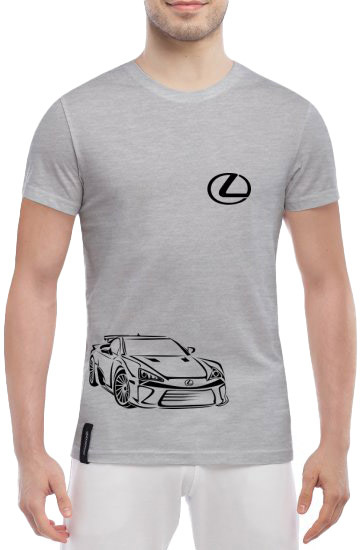 

Футболка мужская Globuspioner классическая Lexus LFA серый спереди 6997517287