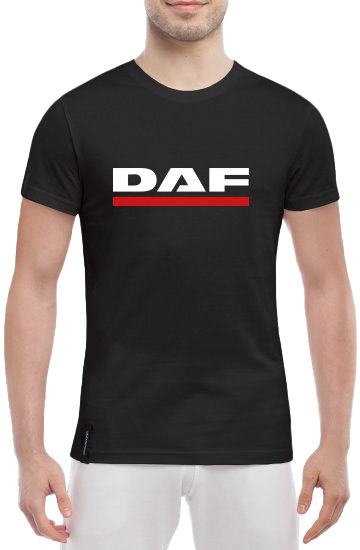 

Футболка мужская Globuspioner классическая DAF Mini Logo черный спереди 678721724
