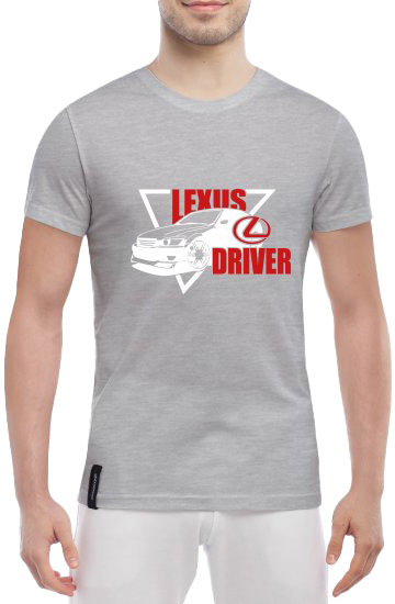 

Футболка мужская Globuspioner классическая Lexus Drive серый спереди 5050517287