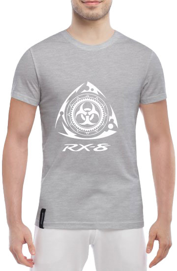 

Футболка мужская Globuspioner классическая Mazda Engine RX-8 серый спереди 5048017282