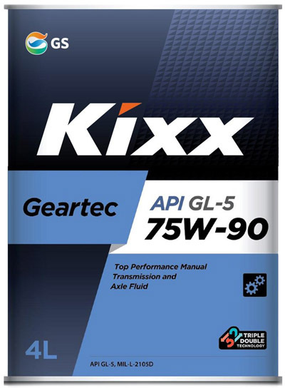 

Трансмиссионное масло Kixx Geartec GL-5 75W-90 полусинтетическое GS113064