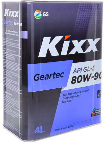 

Трансмиссионное масло Kixx Geartec GL-5 80W-90 GS113067