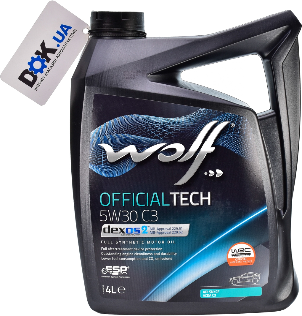 

Моторное масло Wolf Officialtech C3 5W-30 синтетическое 8308116
