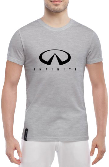 

Футболка мужская Globuspioner классическая Infiniti Big Logo серый спереди 23629172857