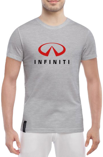 

Футболка мужская Globuspioner классическая Infiniti Logo Red серый спереди 6770017284