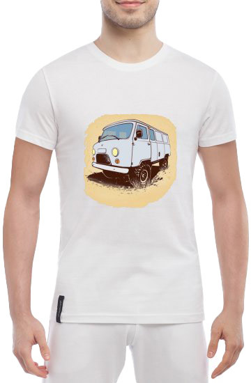 

Футболка мужская Globuspioner классическая UAZ Art белый спереди 3487317157