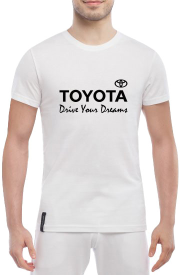 

Футболка мужская Globuspioner классическая Toyota Slogans белый спереди 722141715