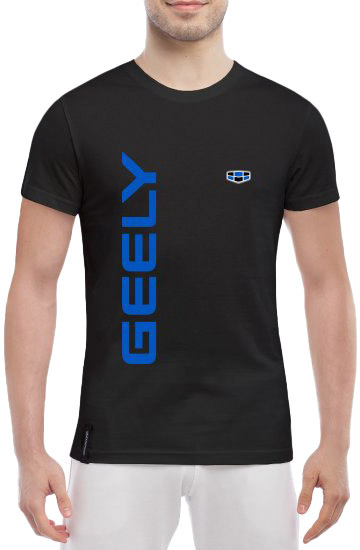 

Футболка мужская Globuspioner классическая Geely Logo Vertical черный спереди 737821727