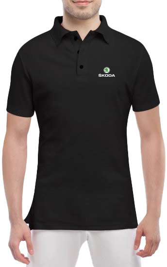 

Футболка мужская Globuspioner поло Skoda Mini Logo черный спереди 666475326