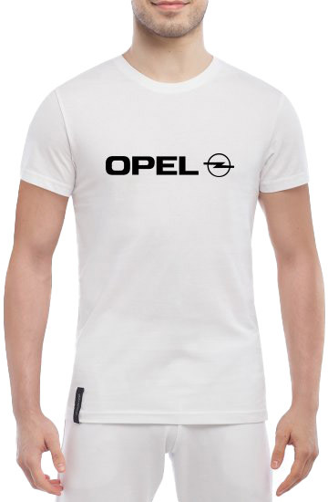 

Футболка мужская Globuspioner классическая Opel Logo белый спереди 1402017157