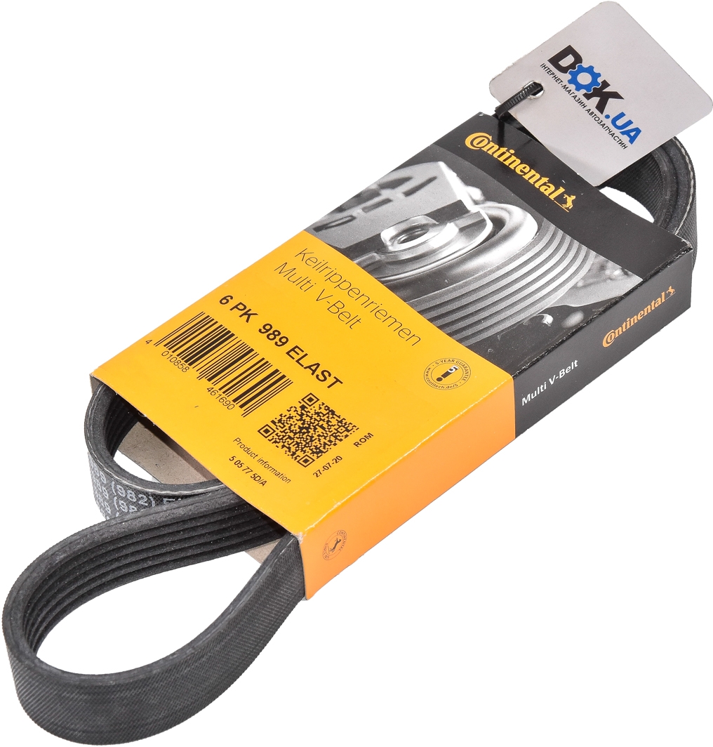 

Contitech 6PK989ELAST Поликлиновой ремень