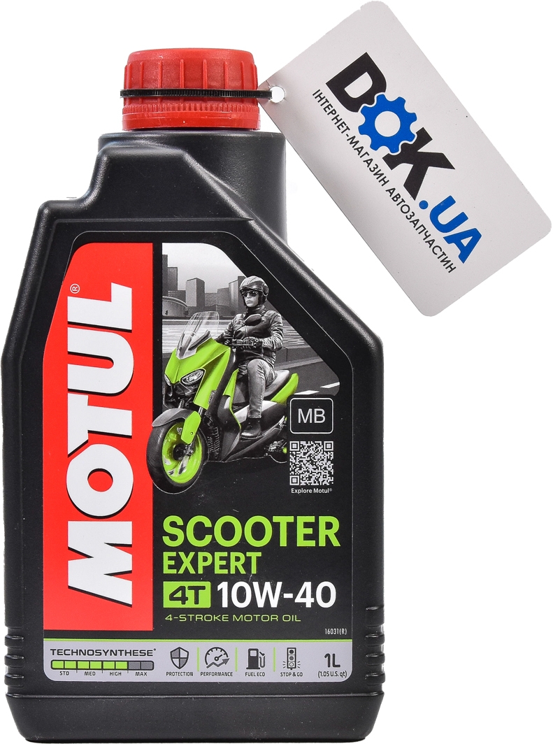 

Моторное масло 4T Motul Scooter Expert MB 10W-40 полусинтетическое 831701