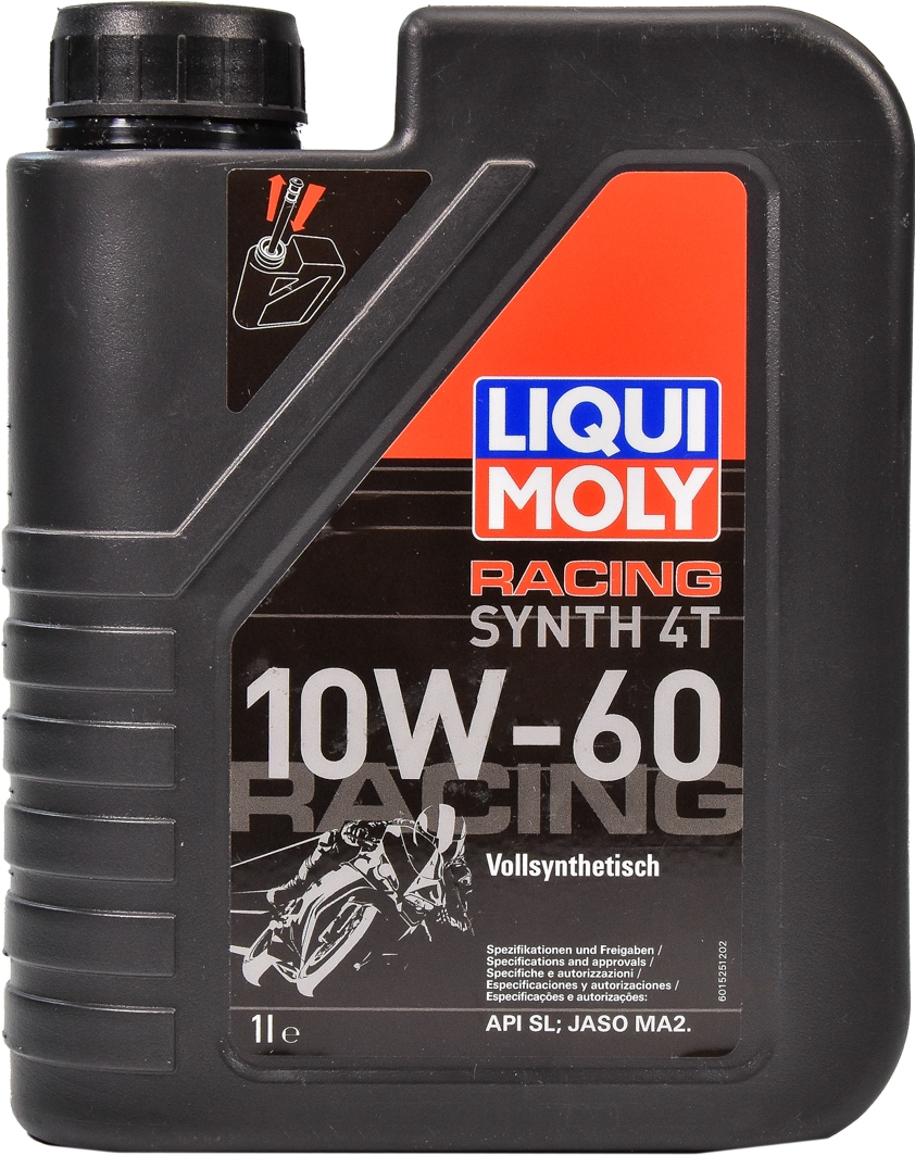 

Моторное масло 4T Liqui Moly Motorbike Street Race 10W-60 синтетическое 1687