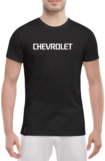 

Футболка мужская Globuspioner классическая Chevrolet Big Logo Wide черный спереди 140941727