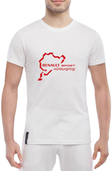 

Футболка мужская Globuspioner классическая Renault Nurburgring белый спереди 2398317157