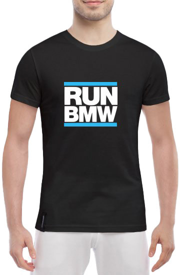 

Футболка мужская Globuspioner классическая Run BMW черный спереди 240701722