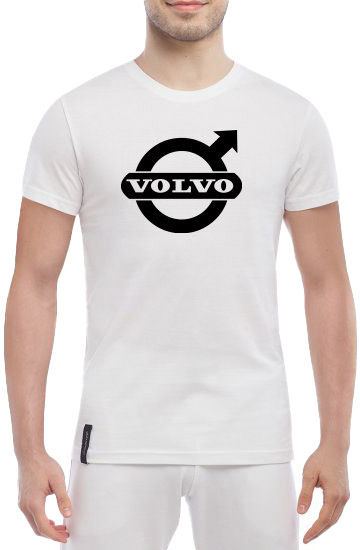 

Футболка мужская Globuspioner классическая Volvo Big Logo белый спереди 131051711