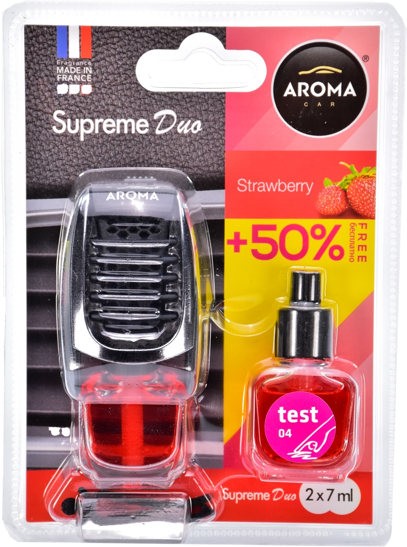 

Ароматизатор Aroma Car Supreme Duo Slim Strawberry 8 мл 92254