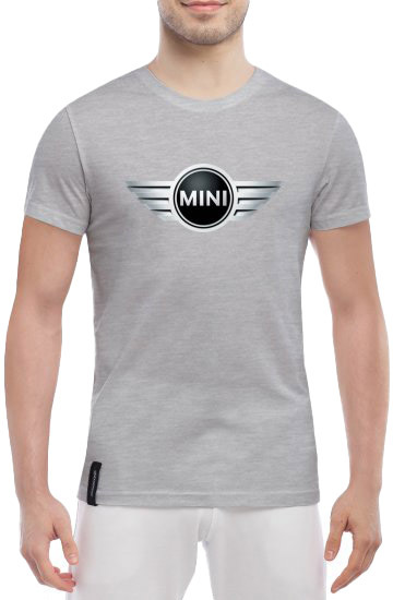

Футболка мужская Globuspioner классическая Mini Cooper Big Logo серый спереди 6686617285
