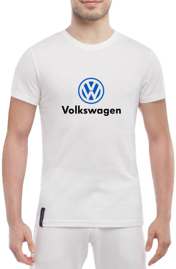 

Футболка мужская Globuspioner классическая Volkswagen Big Logo белый спереди 148441717